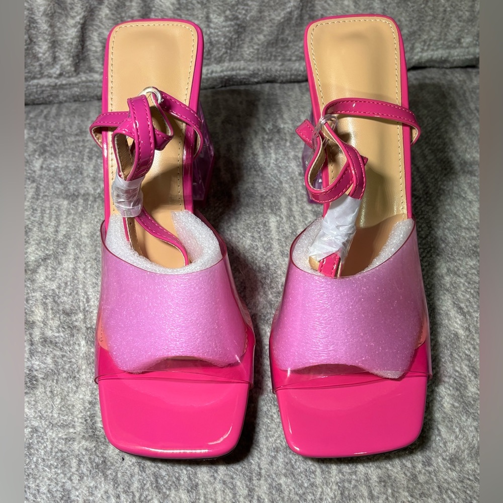 Stylish Pink Women's Heels, size 8